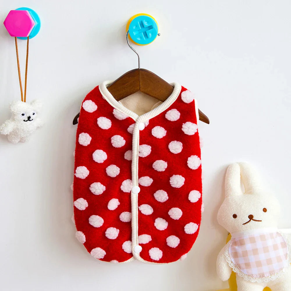 Manteau en polaire de confort luxe pour bouledogue français et chihuahua pour une protection chaude