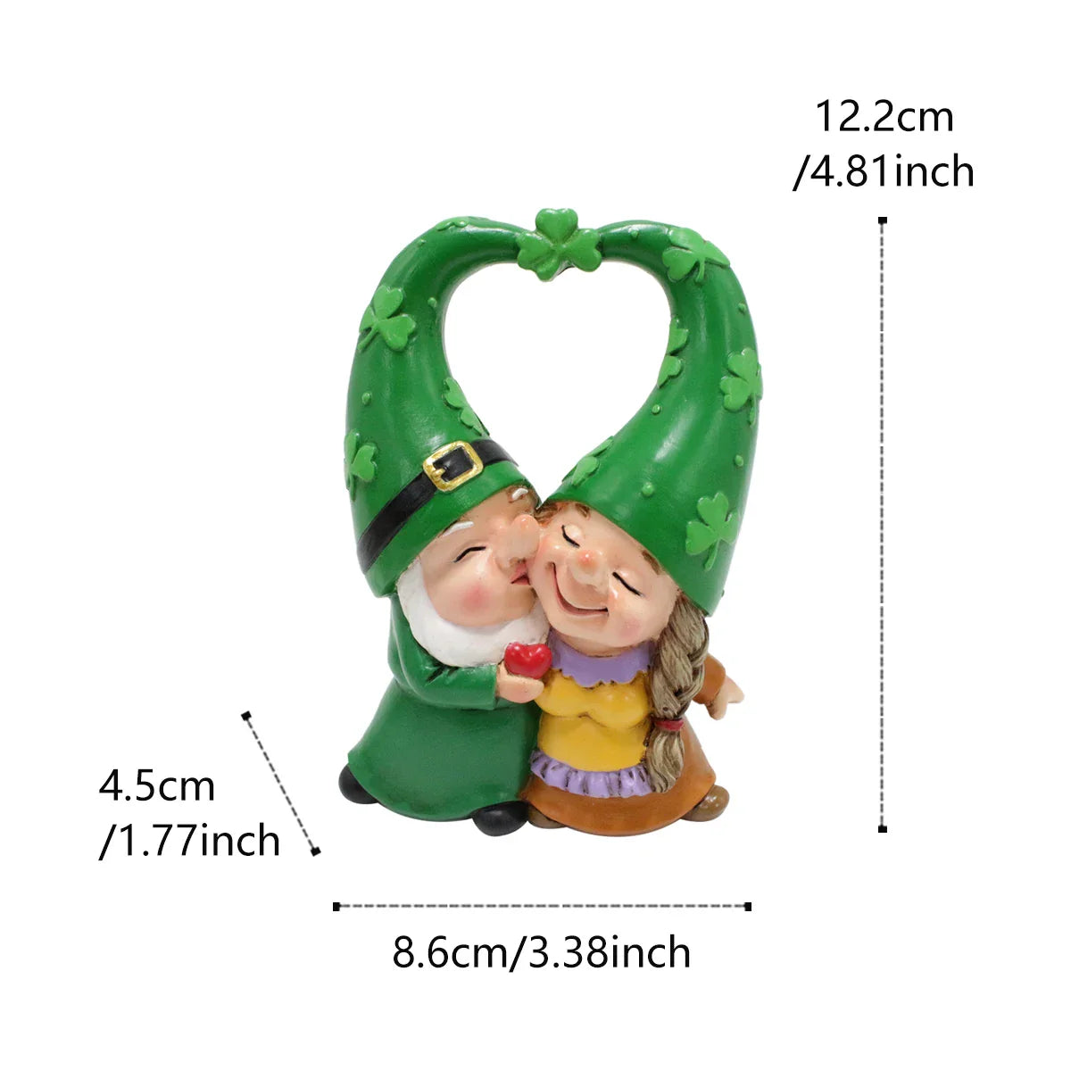 Sabinae - Figurine de gnome charmante pour décoration de jardin et de fête - Résine faite main pour une atmosphère enchanteresse