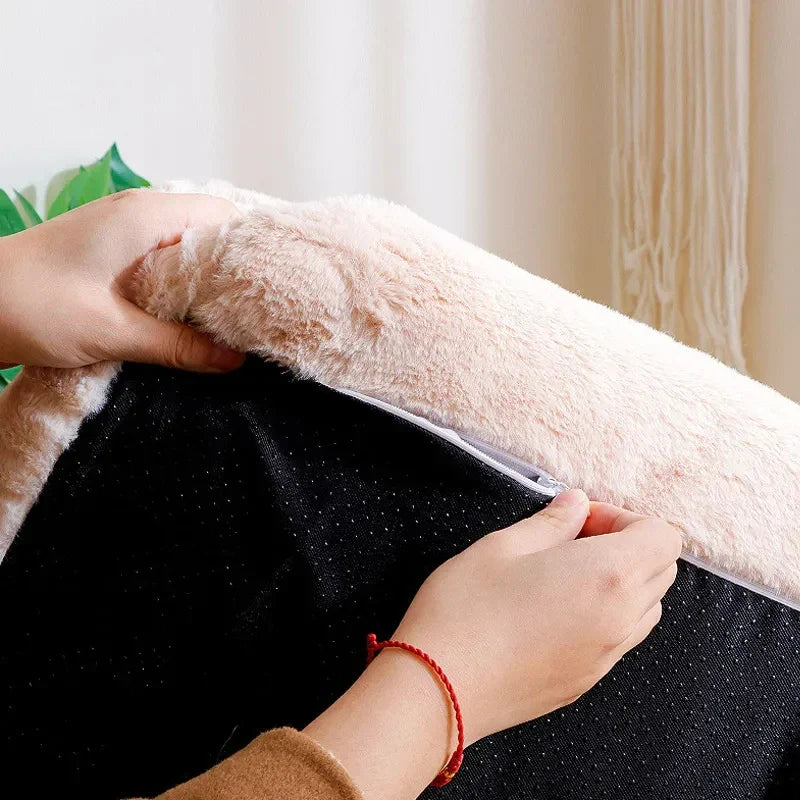 Lit de luxe pour chat pour se blottir au chaud en hiver et confort ultime