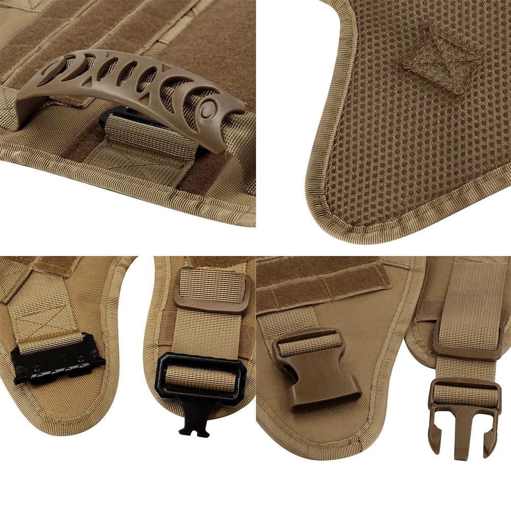 Harnais tactique confortable pour chien avec laisse pour une promenade sûre et élégante
