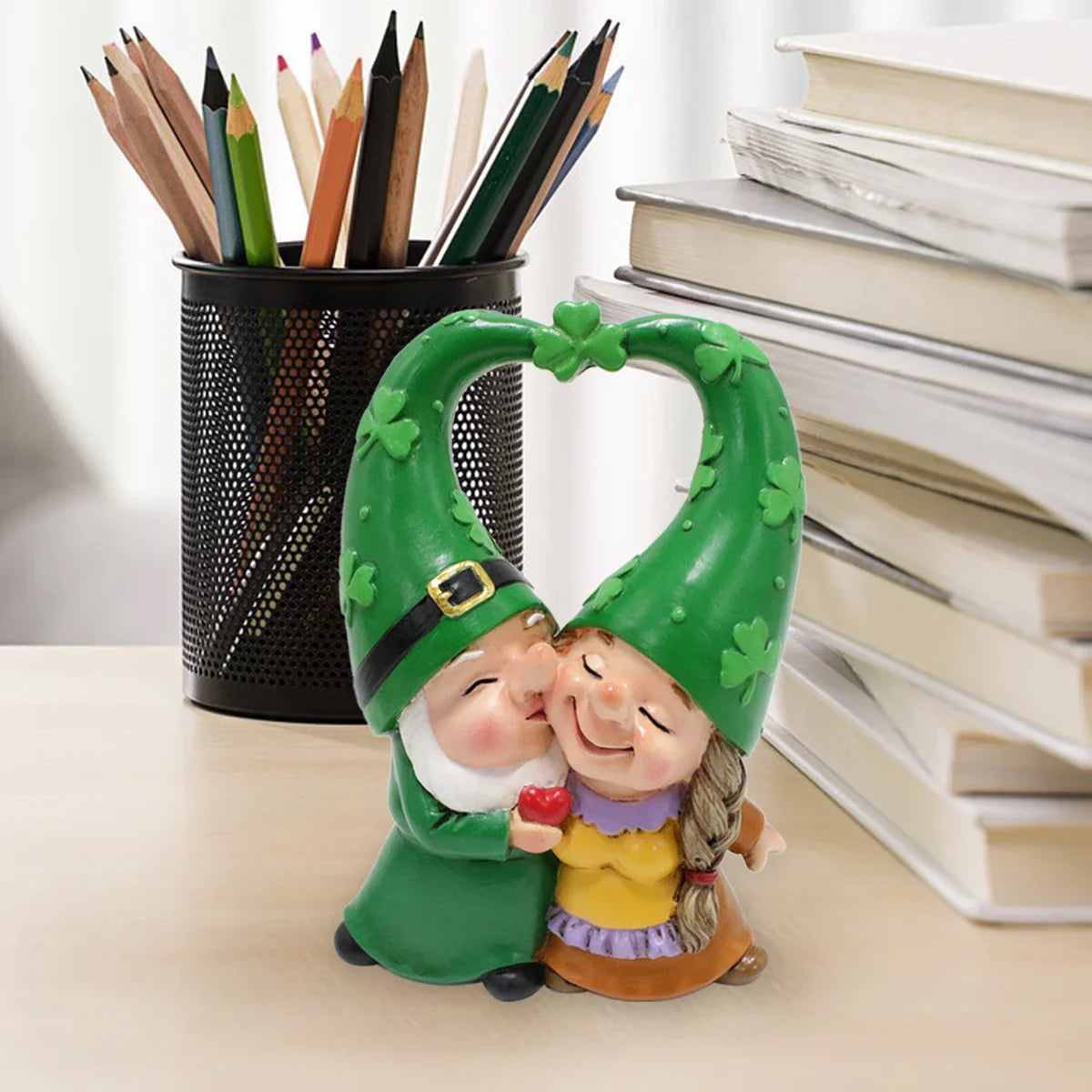 Sabinae - Figurine de gnome charmante pour décoration de jardin et de fête - Résine faite main pour une atmosphère enchanteresse