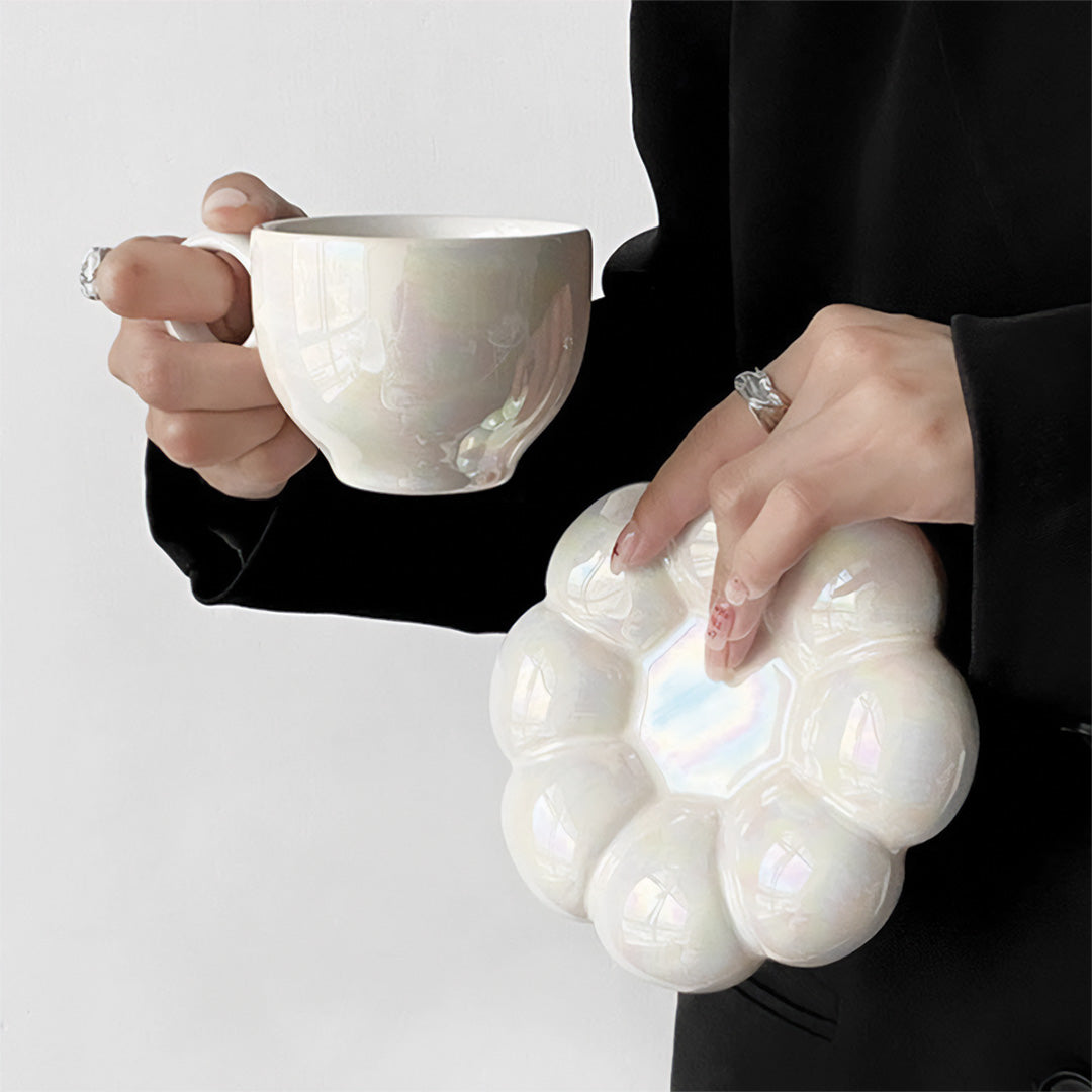 Tasse élégante tournesol avec motif floral parfaite pour un beau petit-déjeuner
