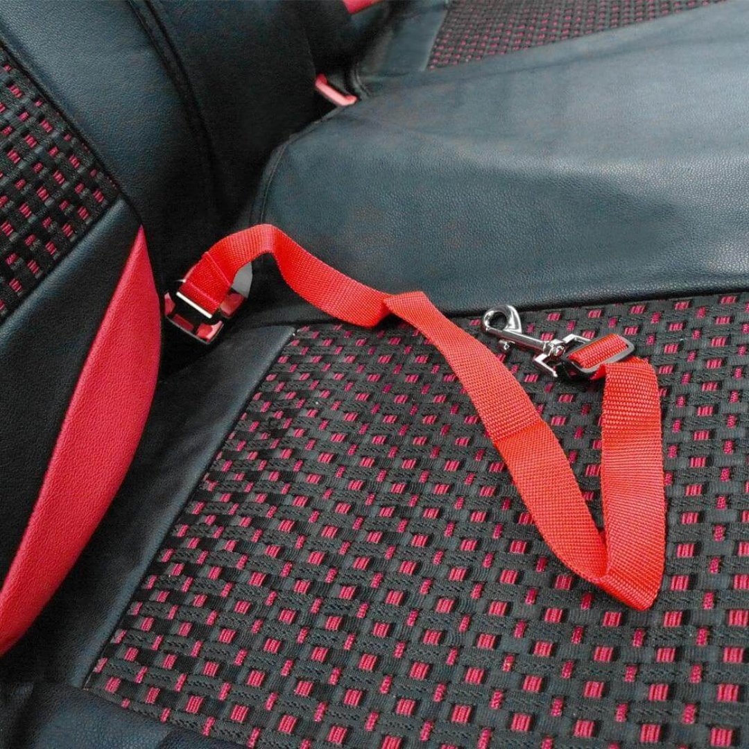 Ceinture de sécurité réglable pour chien avec fermoir rotatif à 360° pour un trajet confortable et sûr