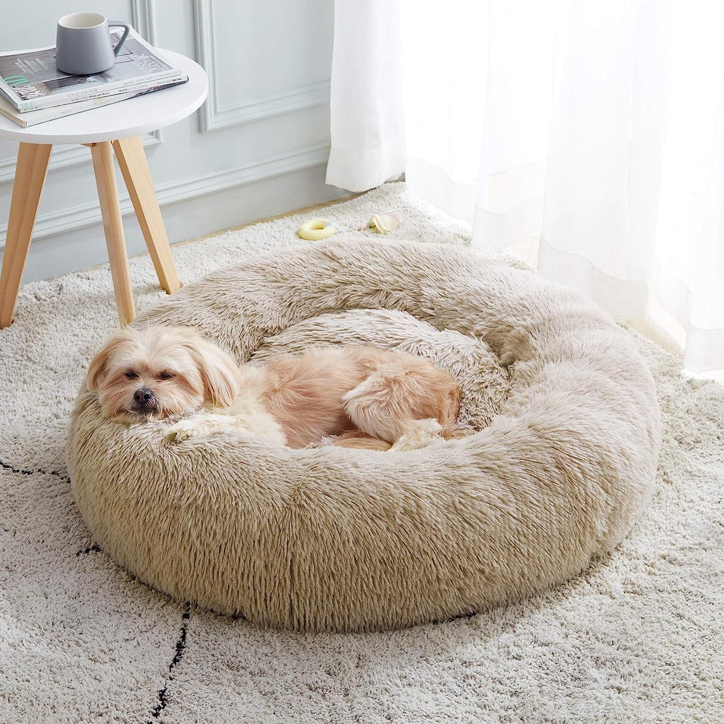 Nid en peluche douce et confortable pour chats endormis paisiblement