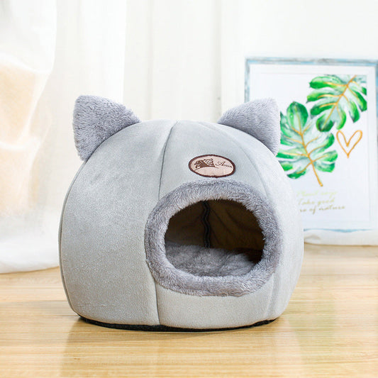 Lit pour chat DeepSleep Cozy Cave pour un confort et un repos ultimes