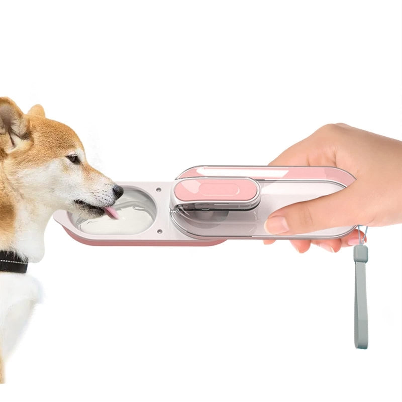 Bouteille d'eau pliable pratique pour voyager facilement avec des animaux de compagnie
