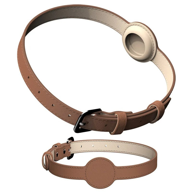 Collier pour chien élégant avec support Airtag intégré pour un suivi optimal