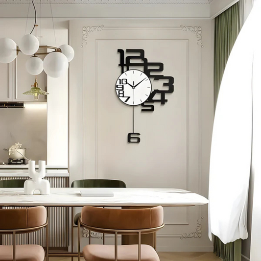 Aevum - Horloge murale silencieuse élégante et moderne pour une maison stylée