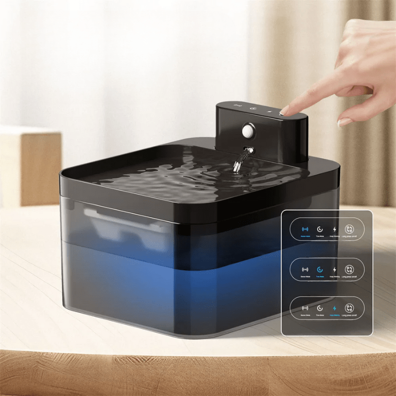 Fontaine à eau avec capteur sans fil avancé pour une meilleure expérience adaptée aux chats