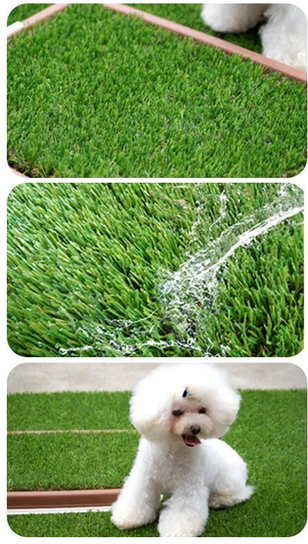 Tapis d'herbe pour chien de haute qualité intérieur et extérieur avec protection anti-fuite pour confort et commodité
