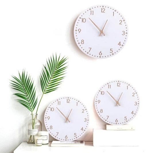 Horix Luxe Horloge Murale en Bois pour un Intérieur Élégant et Naturel
