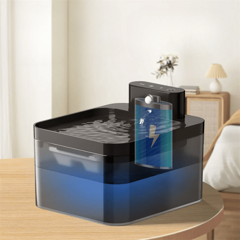 Fontaine à eau avec capteur sans fil avancé pour une meilleure expérience adaptée aux chats