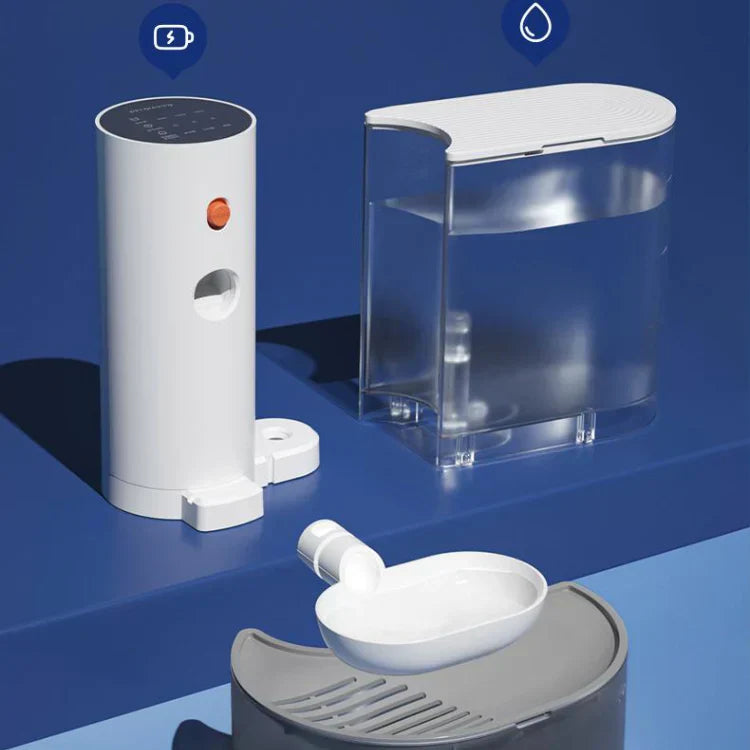 PetFresh | Fontaine à eau sans fil 1,8L pour une hydratation facile et saine