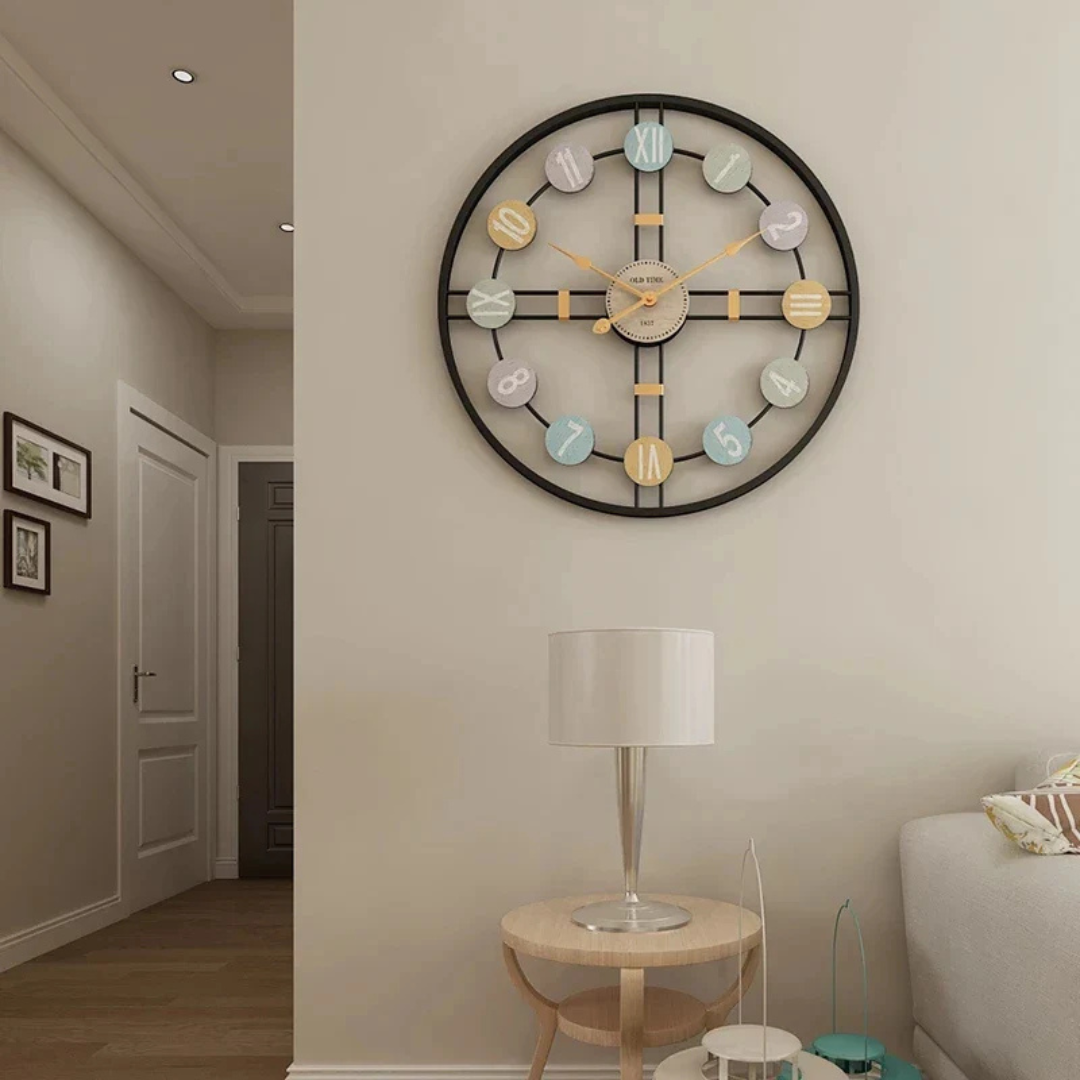 Grande horloge murale pour le salon - Élément de décoration élégant et fonctionnel
