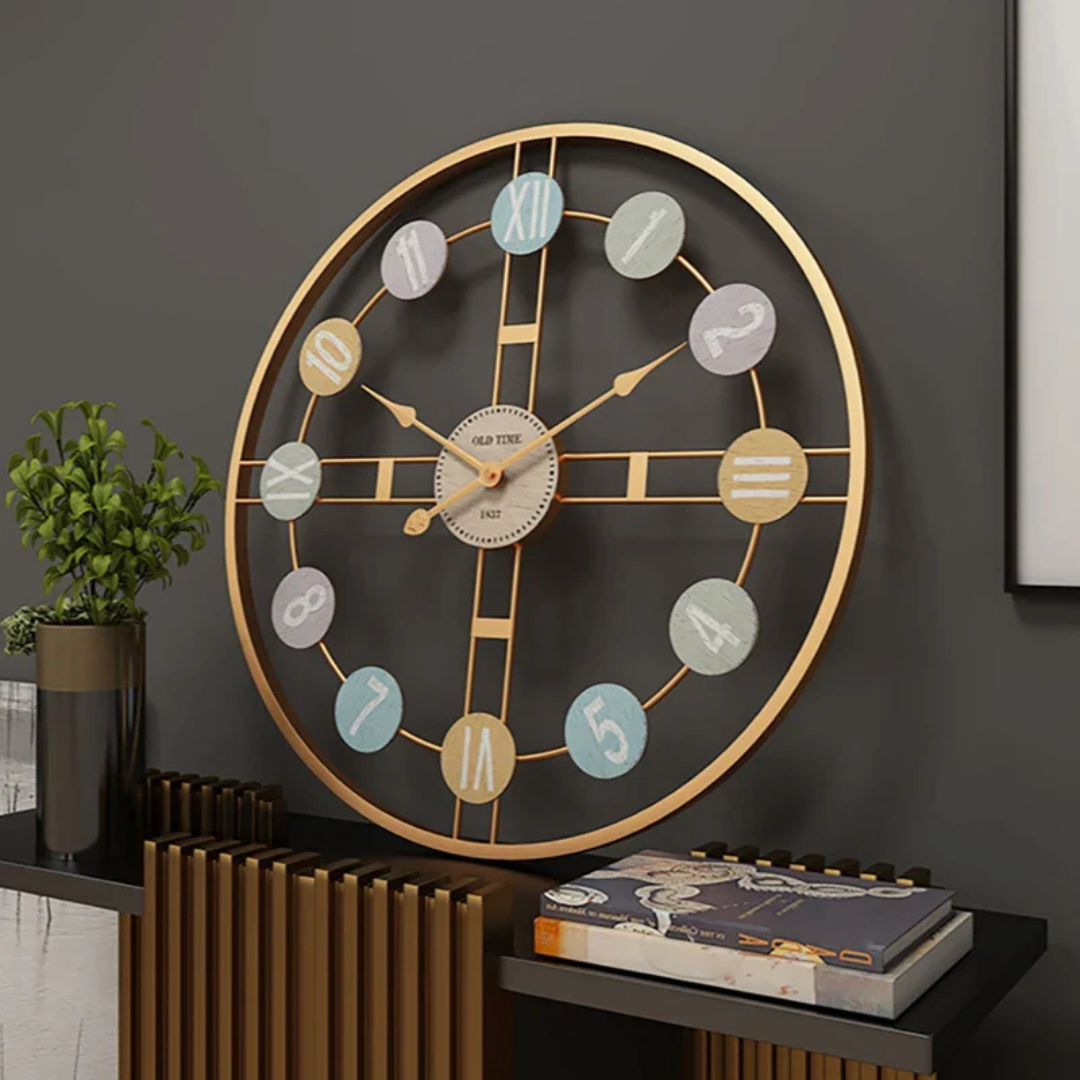 Grande horloge murale pour le salon - Élément de décoration élégant et fonctionnel