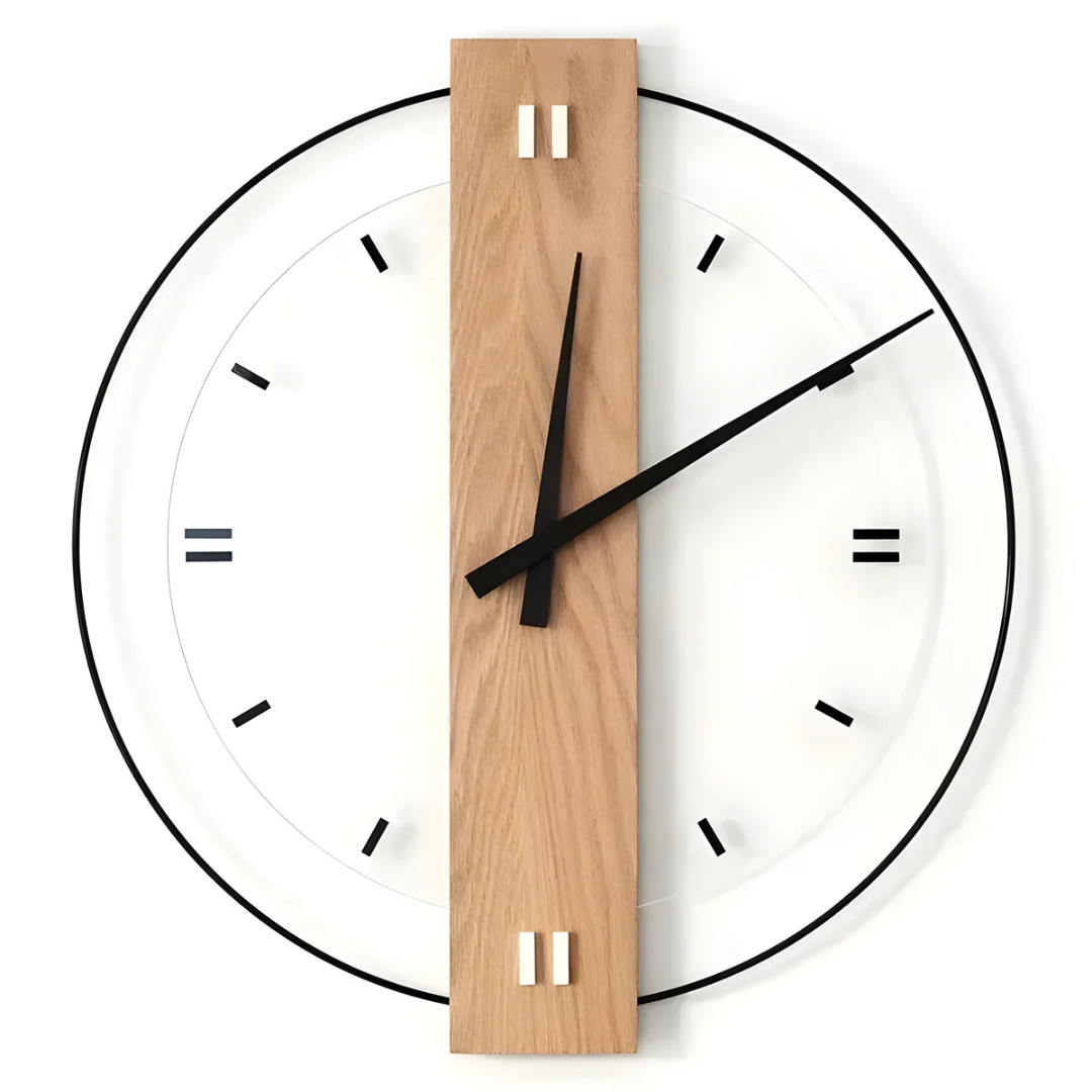 Aurra – Grande horloge murale silencieuse pour une décoration élégante de salon