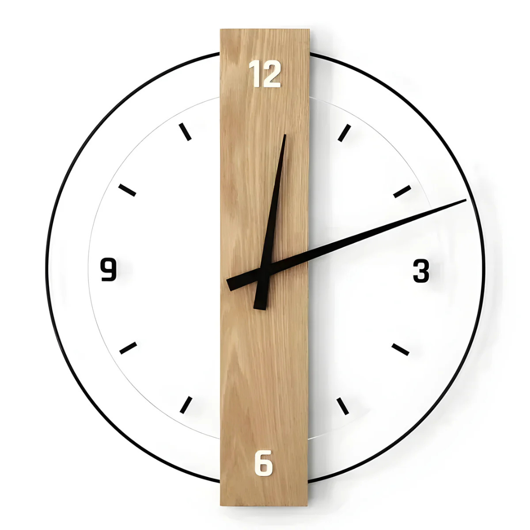 Aurra – Grande horloge murale silencieuse pour une décoration élégante de salon