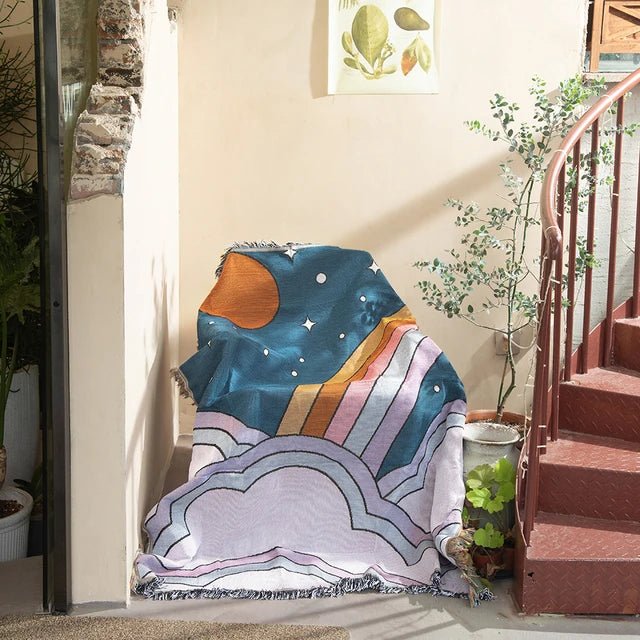 Tapisserie murale tissée tendance – Décoration intérieure moderne et accent intérieur élégant