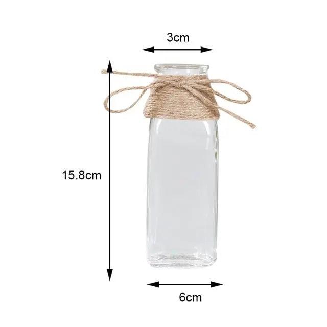 Vase en verre minimaliste - Décoration de table élégante