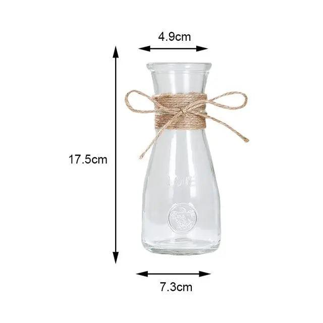 Vase en verre minimaliste - Décoration de table élégante
