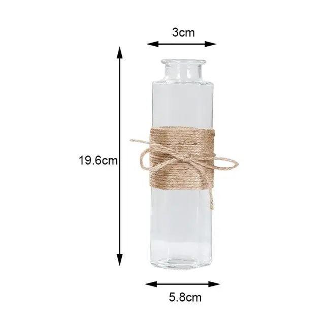 Vase en verre minimaliste - Décoration de table élégante