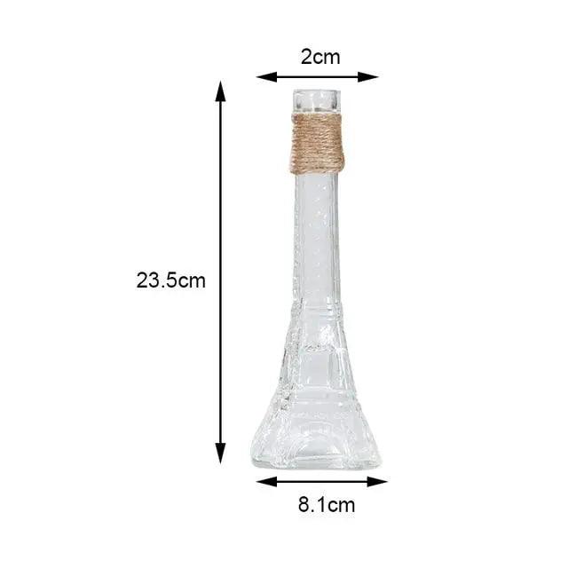 Vase en verre minimaliste - Décoration de table élégante