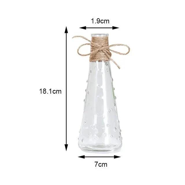 Vase en verre minimaliste - Décoration de table élégante