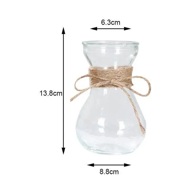 Vase en verre minimaliste - Décoration de table élégante