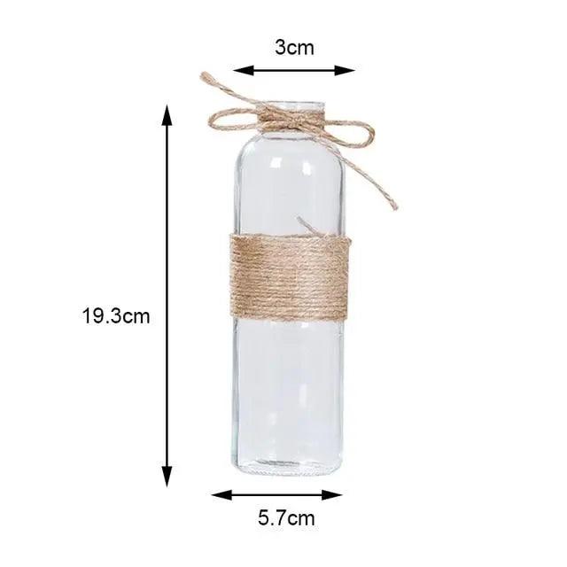 Vase en verre minimaliste - Décoration de table élégante