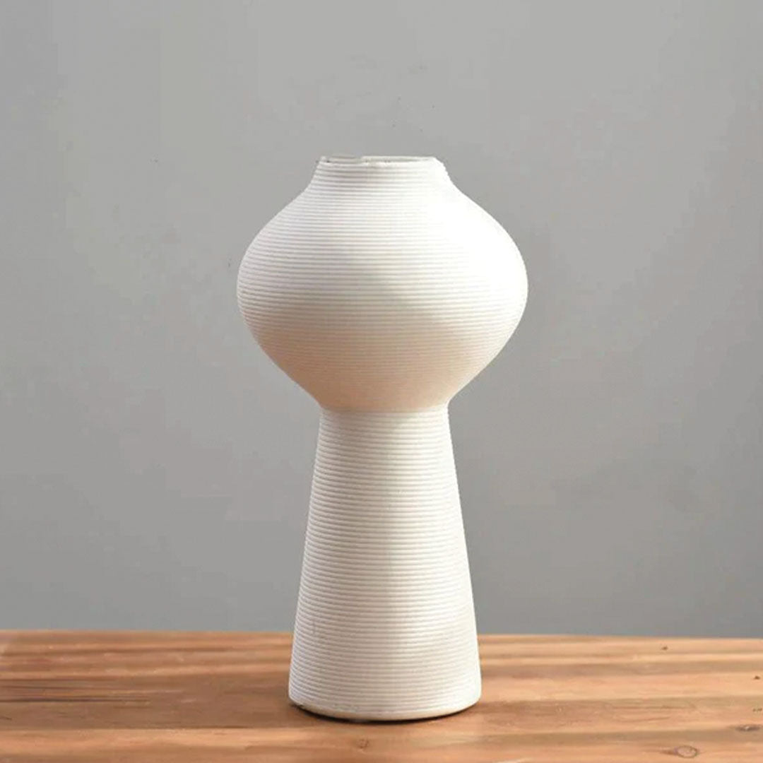 Vase en céramique fait main Blanche