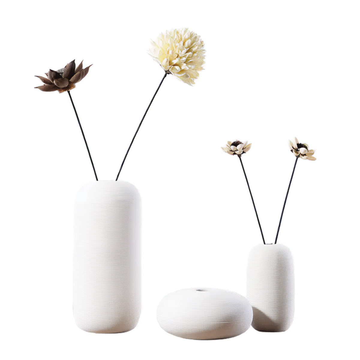 Vase en céramique fait main Blanche