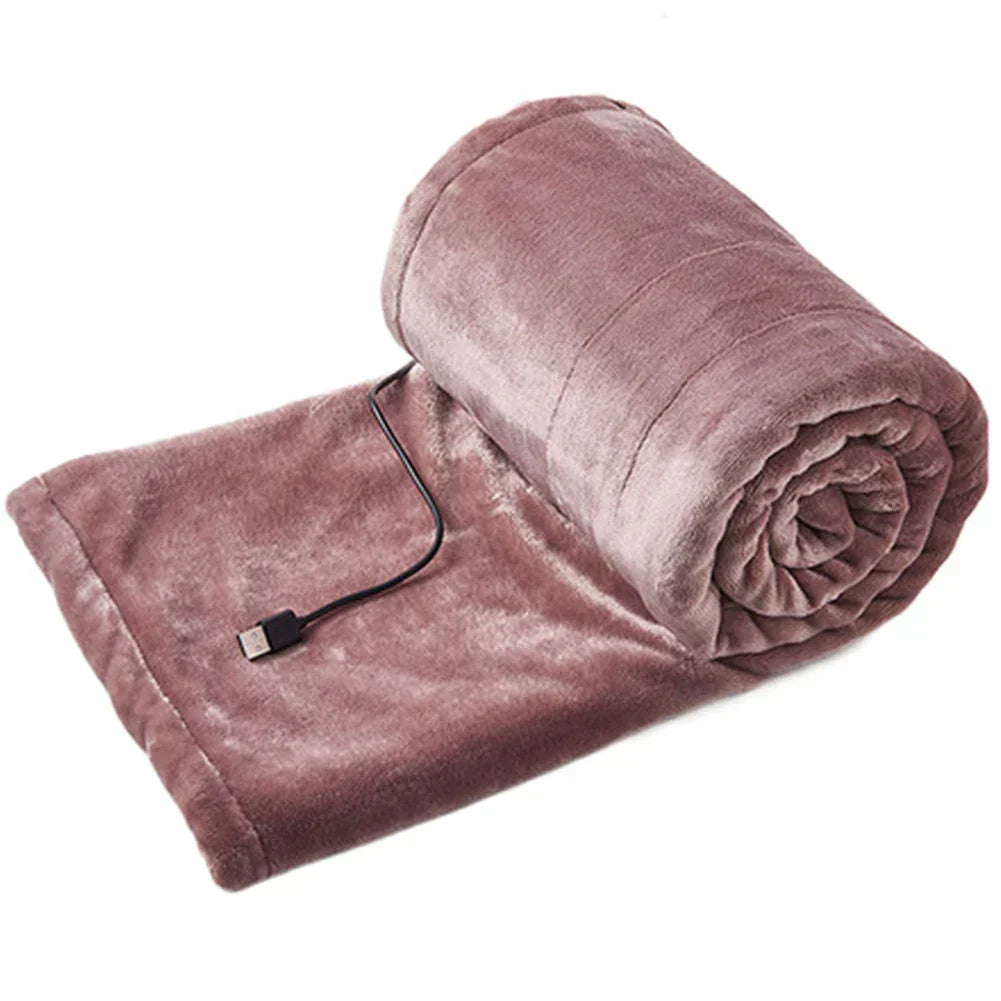 Chaleur douce avec la couverture électrique CozyHeat - Douce, portable et réglable pour un confort ultime avec connexion USB