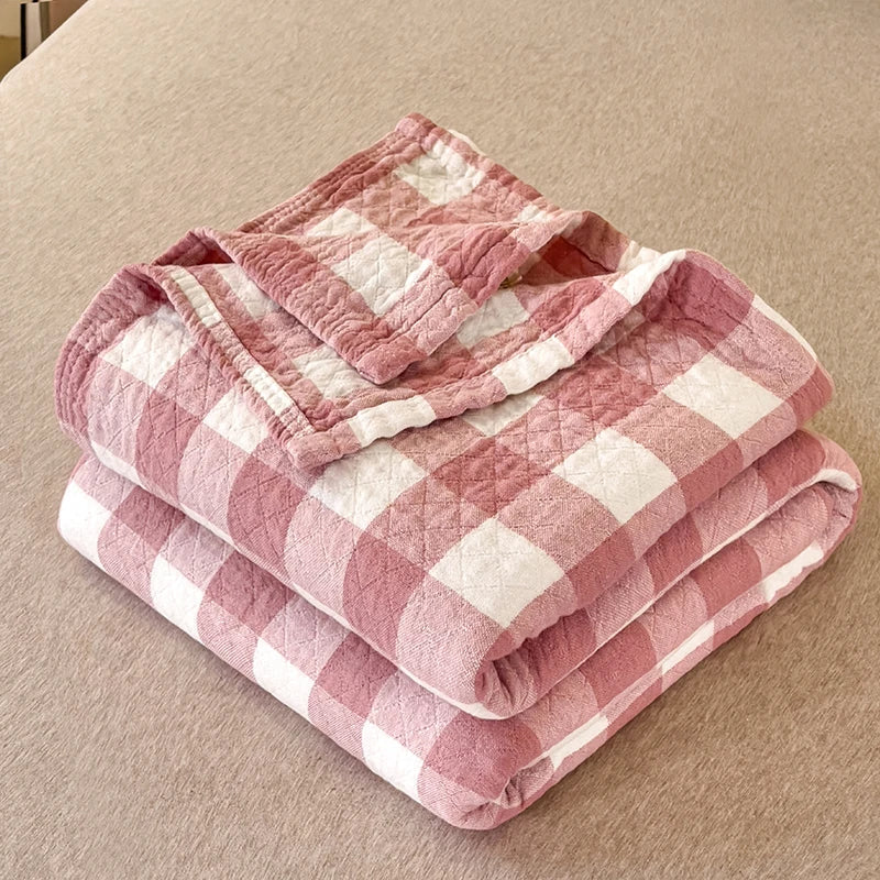 Couette japonaise légère et respirante à trois couches en coton - Jeté de lit élégant et confortable