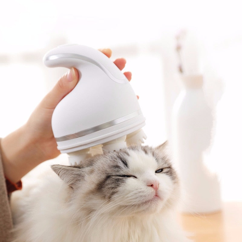 Appareil de massage relaxant pour chats avec sac de transport
