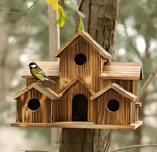 Sylion - Nichoir en bois élégant pour extérieur et jardin