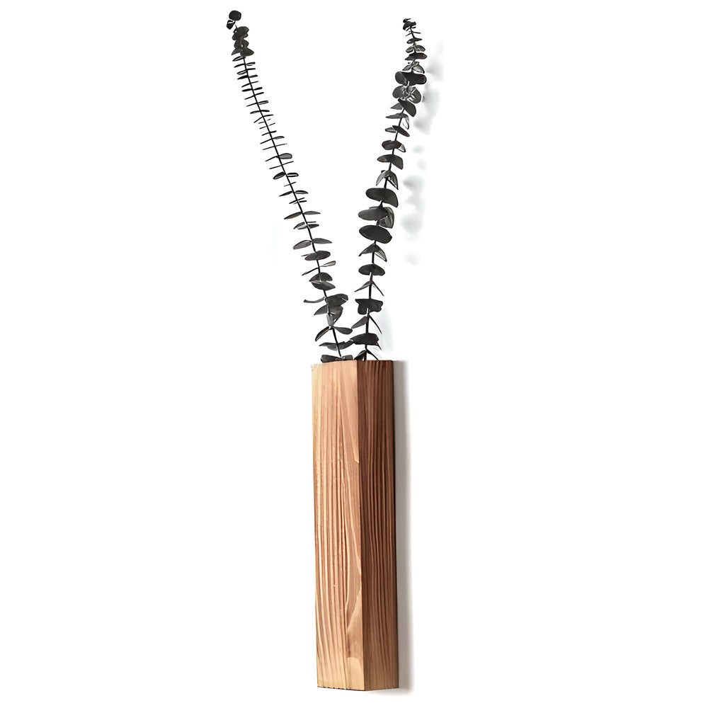 Nysaelle Vase Mural en Bois - Étagère Rectangulaire Élégante pour Plantes 30 cm pour Jardin ou Décoration Intérieure Stylée