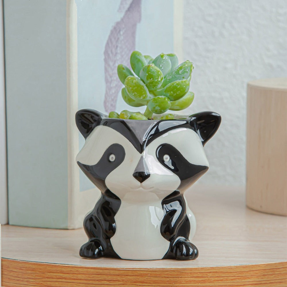 Serenna - Pot de fleurs animalier créatif unique pour une touche ludique à la maison ou au jardin