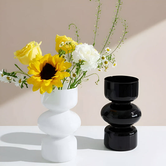 Elirona - Vase en verre scandinave élégant en plusieurs belles couleurs