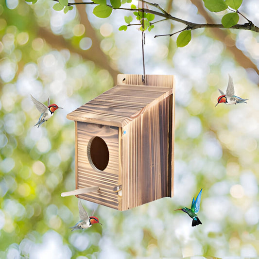Virella - Nichoir en bois durable et résistant aux intempéries pour votre jardin