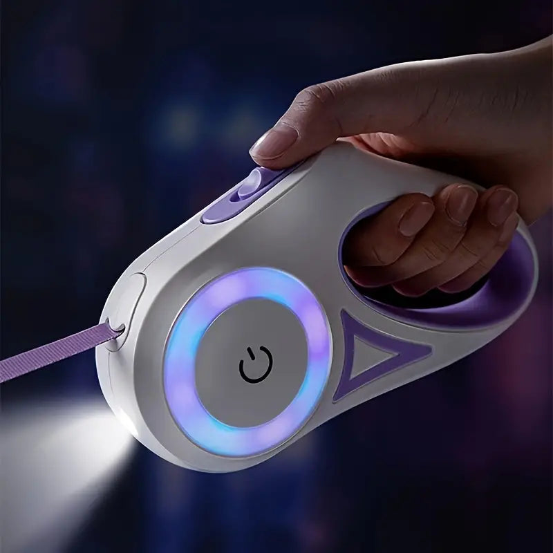 Sécurité Ultime pour Chien : Éclairage LED et Portée de 5m pour Promenade Nocturne