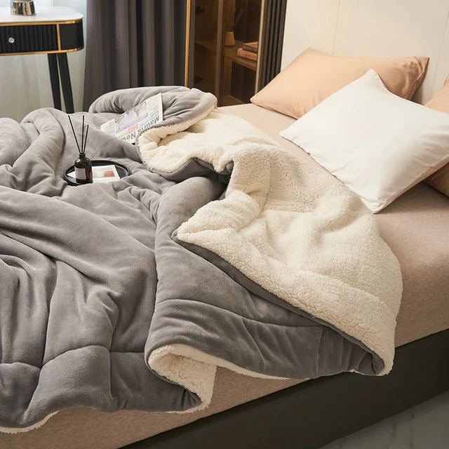 Couverture en polaire luxueuse - Plaid doux et chaud pour un confort ultime dans le salon et la chambre à coucher