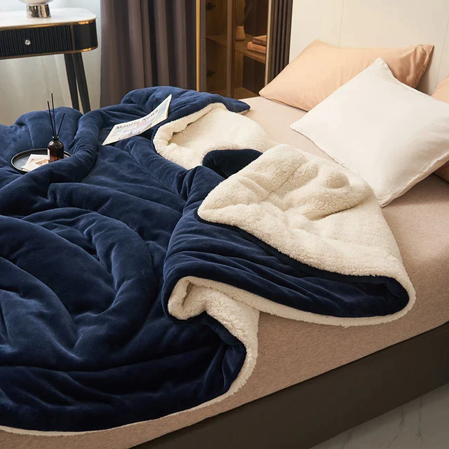 Couverture en polaire luxueuse - Plaid doux et chaud pour un confort ultime dans le salon et la chambre à coucher