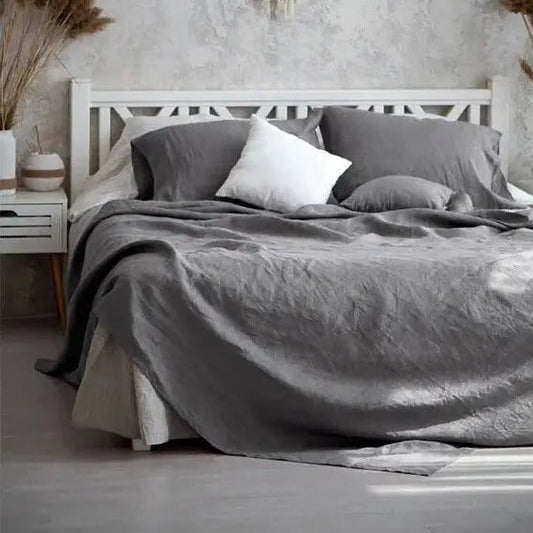 Housse de couette en lin - Literie luxueuse, respirante et durable pour un confort ultime