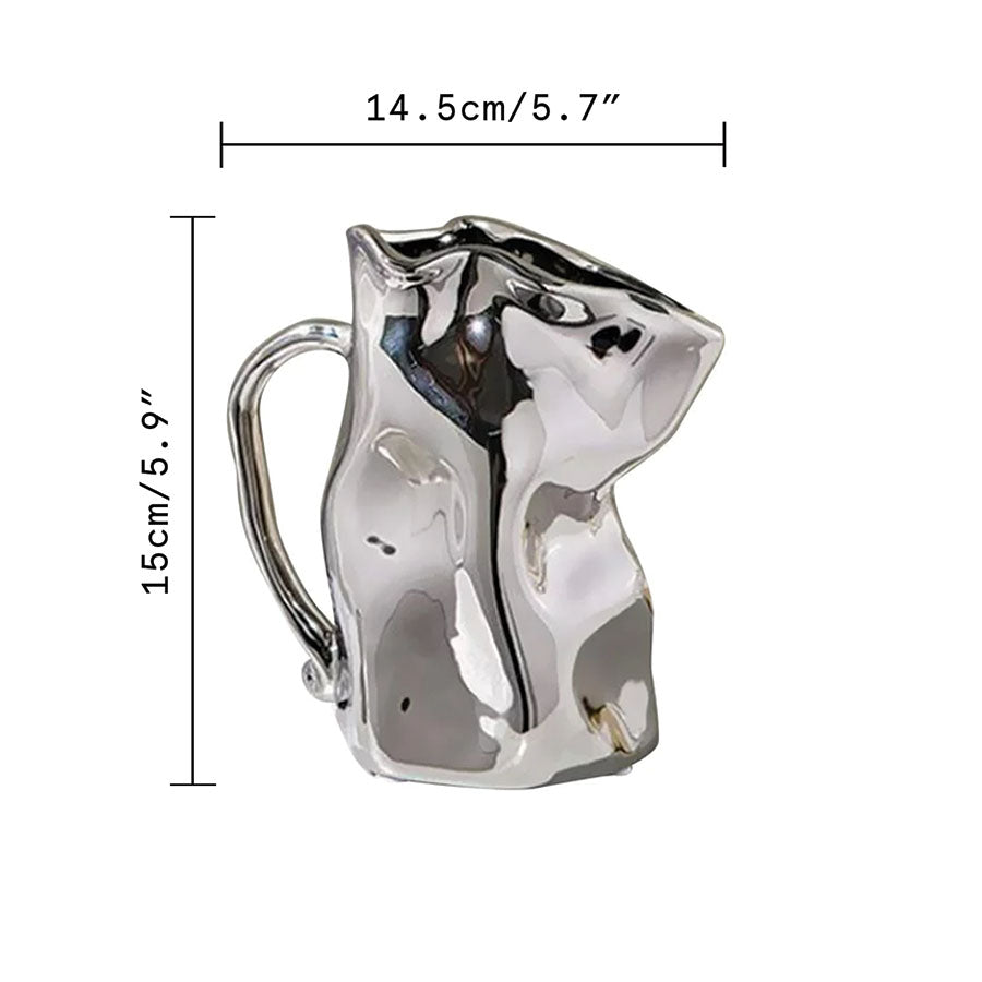 Vase plié en forme de tasse à café