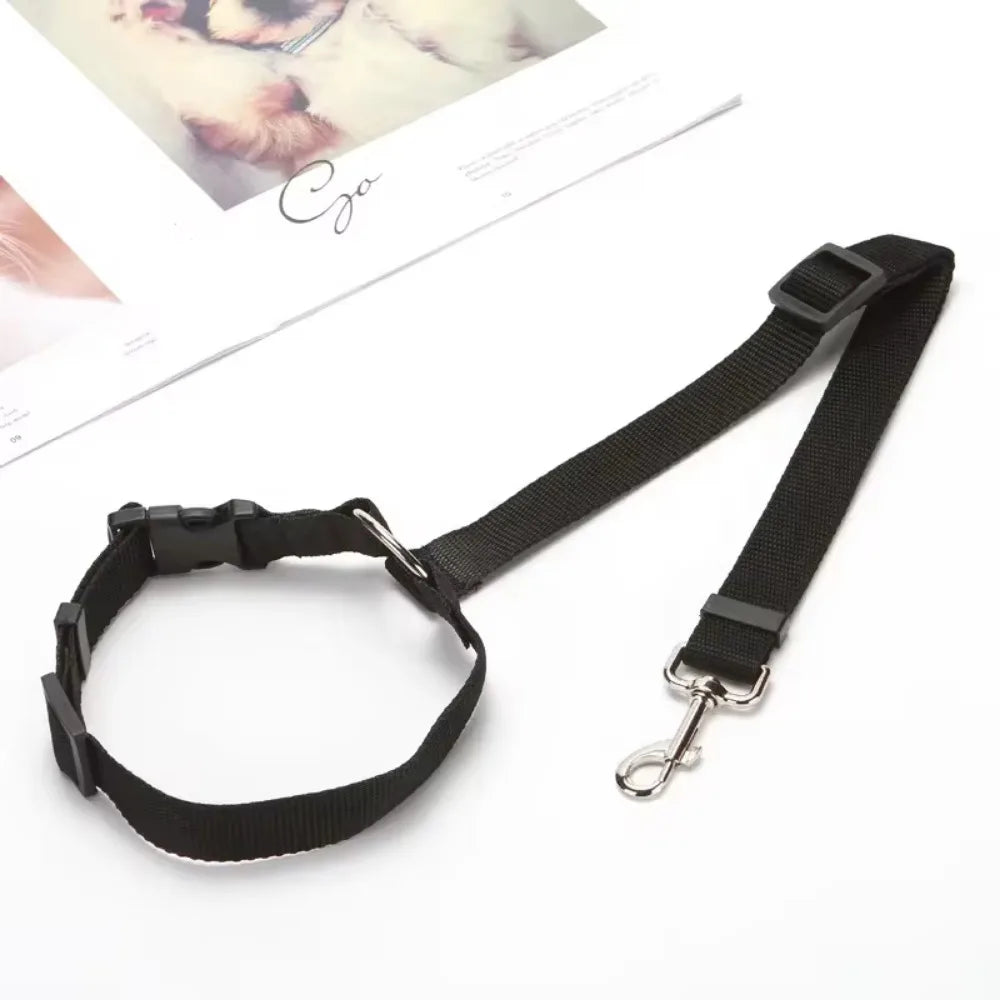 Ceinture de sécurité et harnais en nylon réglables pour chien pour un voyage sûr et confortable