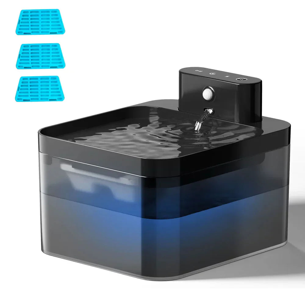 Fontaine à eau avec capteur sans fil avancé pour une meilleure expérience adaptée aux chats