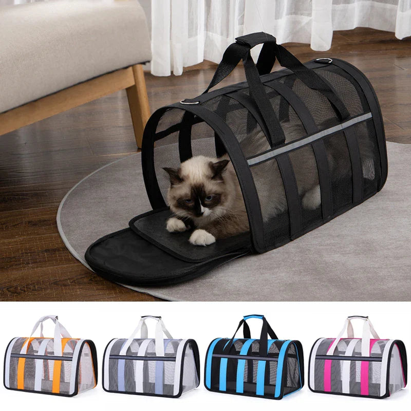 Sac à main pliable de luxe pour le transport facile et élégant des animaux de compagnie