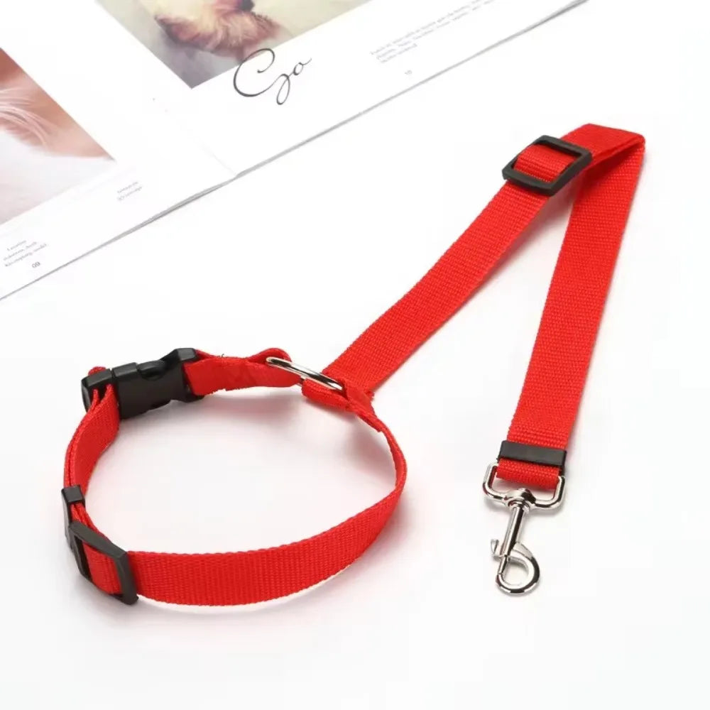 Ceinture de sécurité et harnais en nylon réglables pour chien pour un voyage sûr et confortable
