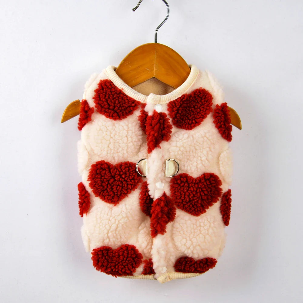 Manteau en polaire de confort luxe pour bouledogue français et chihuahua pour une protection chaude