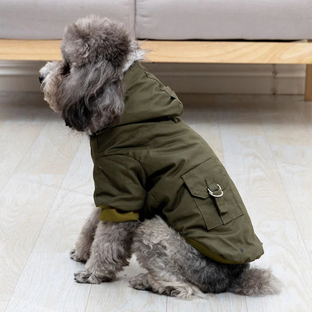 Manteau épais confortable et chaud pour animaux de compagnie